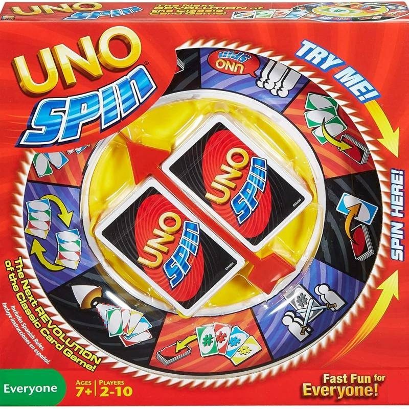 UNO Spin Card Game | Fun Family Party Game for Kids & Adults