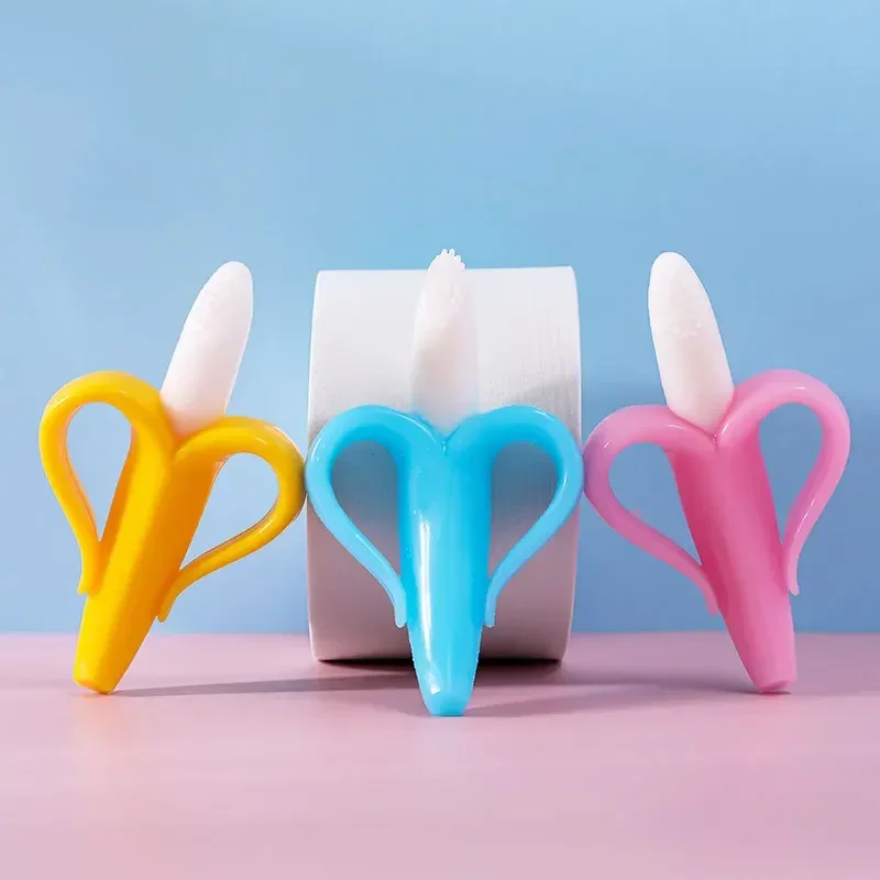 Silicone Banana Baby Teether – Soft Teething Toy for Infants