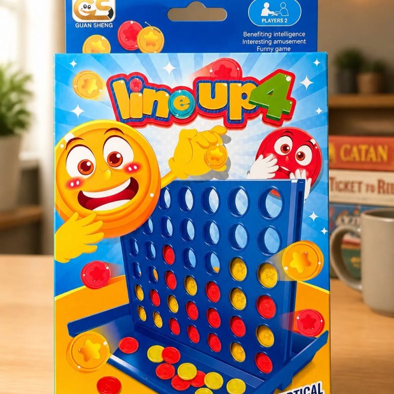 Line Up 4 Board Game for Kids – Strategy & Brain Development Game | Family Fun Educational Toy