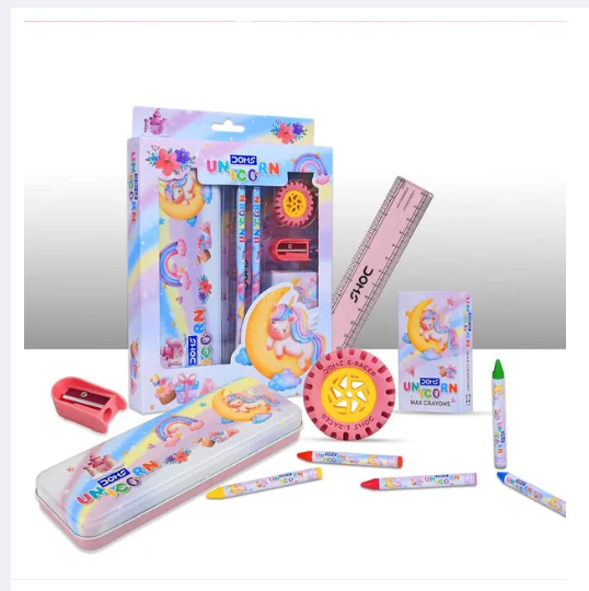 DOMS Unicorn Kit Set – Complete Unicorn-Themed Stationery & Art Kit for Kids | School Supplies & Creative Gift Set - Image 3