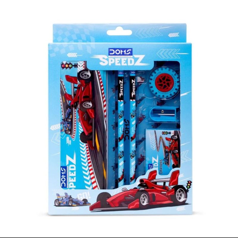 DOMS Speedz Kit Set – Complete School Stationery Kit for Kids | Drawing, Writing & Creative Learning Set