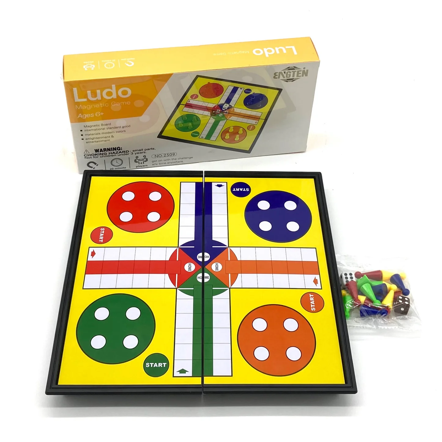 Magnetic Ludo Board Game – Portable Travel Ludo Game for Kids & Family | Classic Strategy Board Game - Image 2