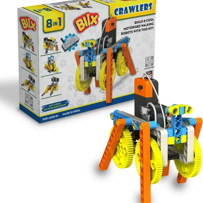 Blix Crawlers STEM Construction Set | DIY Off-Road Vehicle Building Kit for Kids