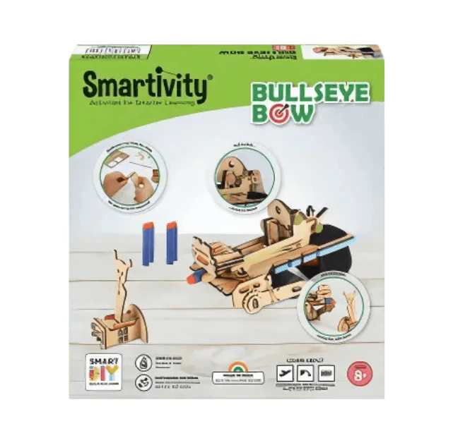 Smartivity Bullseye Bow & Arrow DIY Kit | Archery Target Game for Kids